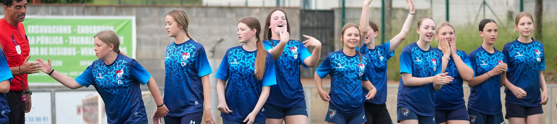 football spain girls banner