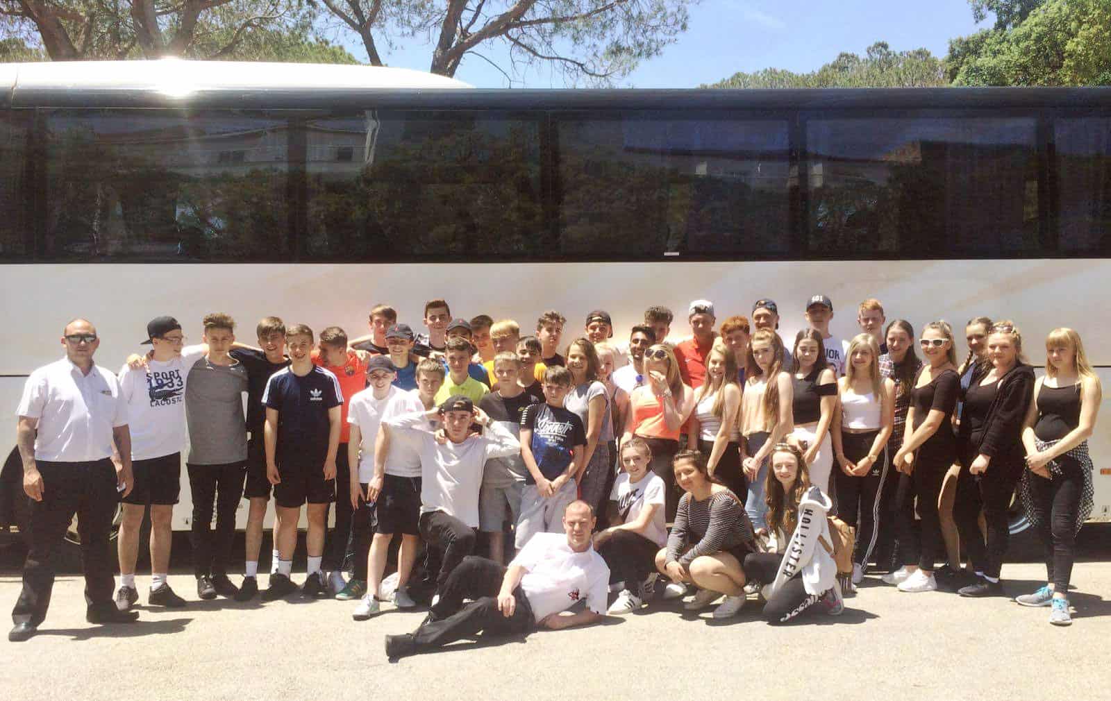 Arrival in Platja DAro