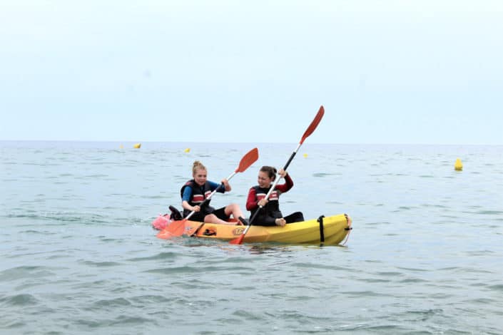 watersports school trips spain