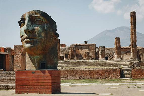 school trip to Pompeii vesuvius statue school trip to Pompeii vesuvius statue