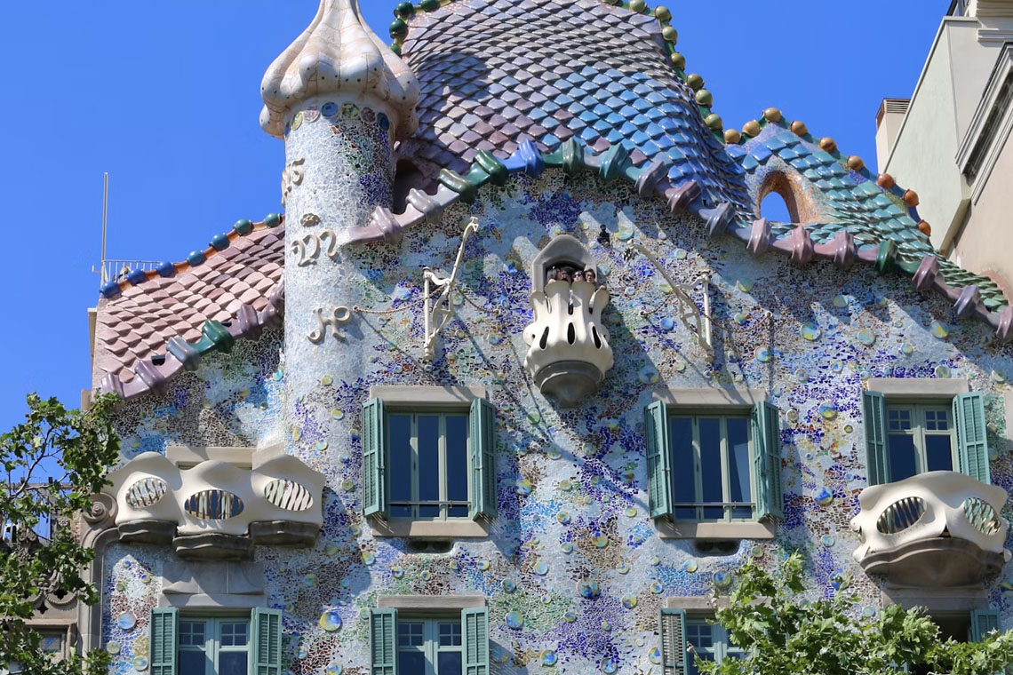 Casa Batlló, Passeig de Gràcia, Barcelona, Spain
