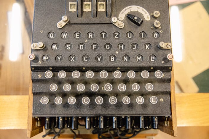 Enigma machine Bletchley park london computing technology