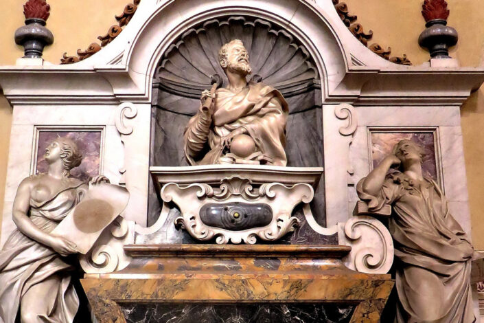 Galileo Statue in Florence - STEM School Trip to Florence & Bologna