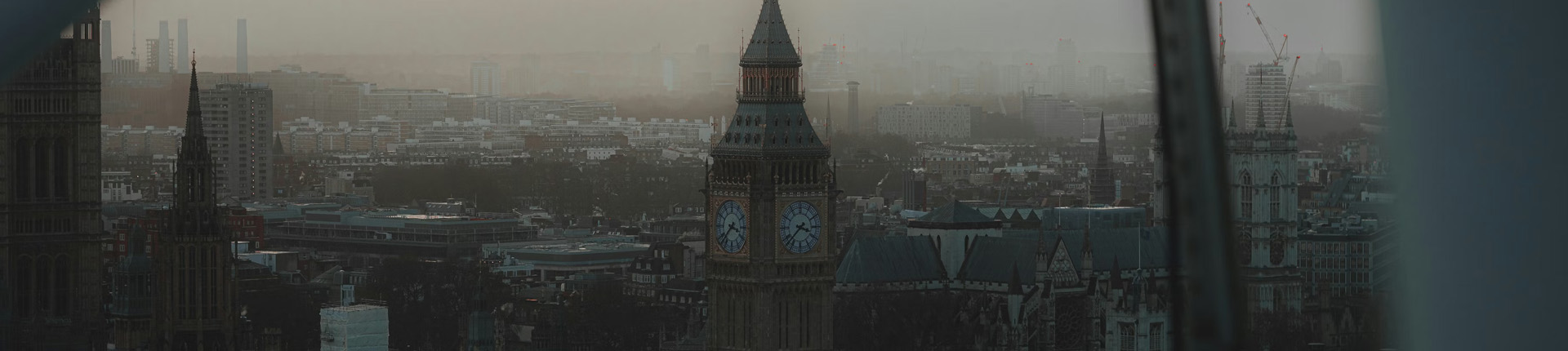 Westminster London in Winter banner