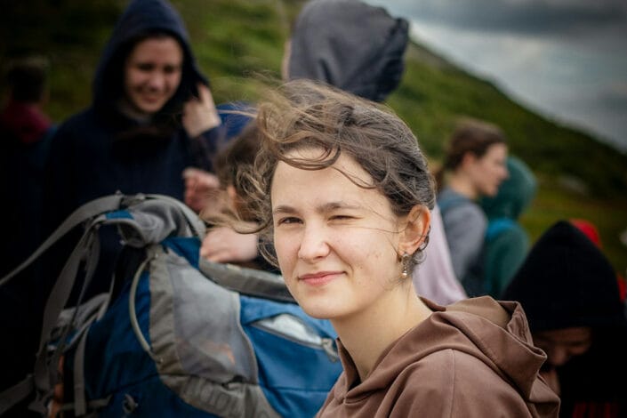 student on a school trip student on a school trip