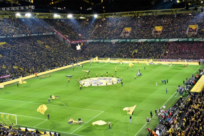 Signal Iduna Park Stadium Tour Dortmund Germany football tour