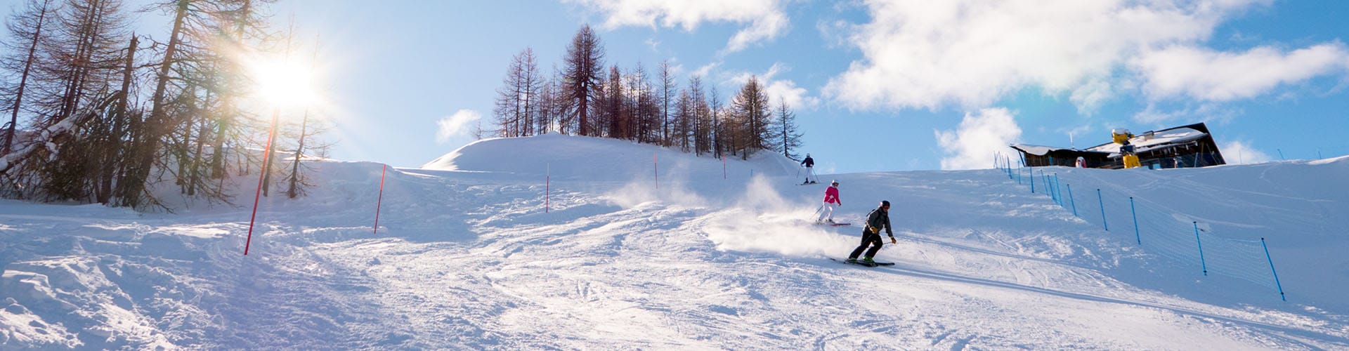 Sauze d'oulx italy school ski trip banner