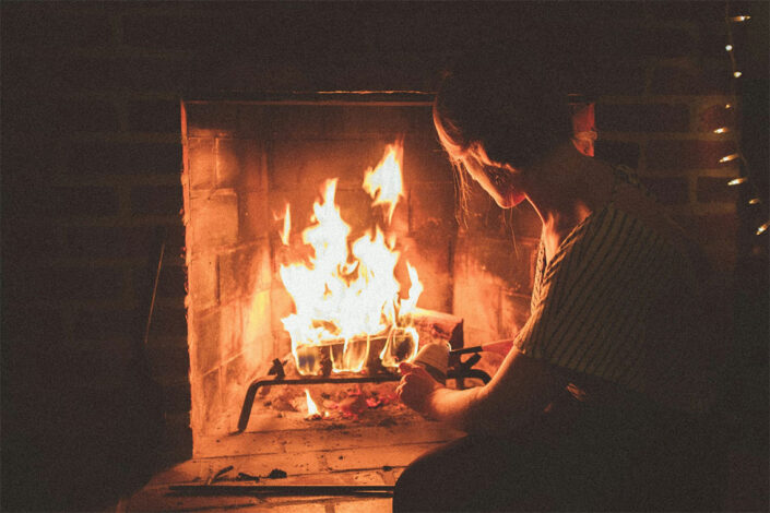 scandinavia ski trip lodge fire