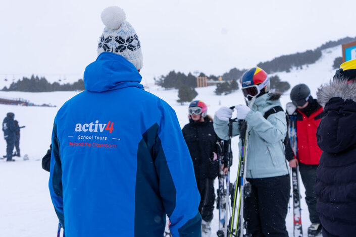 Activ support on school ski trip Activ support on school ski trip