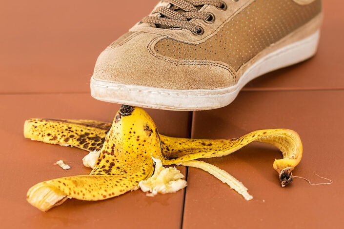 Plan safety and safeguarding from the beginning risk assessments someone stepping on a banana skin Plan safety and safeguarding from the beginning risk assessments someone stepping on a banana skin