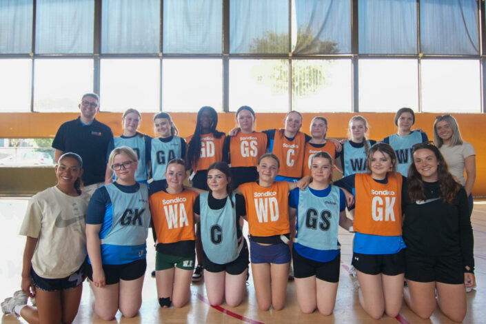 Netball team at Sportfest School netball team who chose the right school trip provider