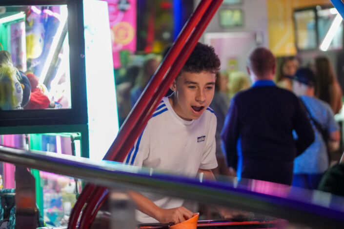 Arcade Student Student on School Trip in arcade