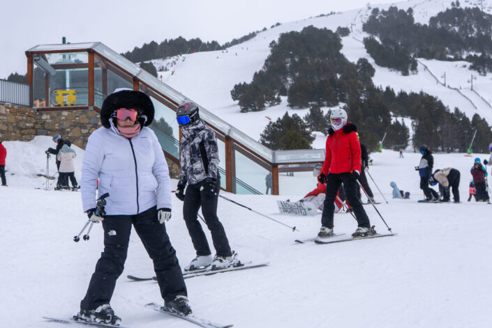 Student on a school ski trip Student on a ski trip
