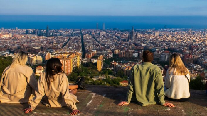 Student group on an affordable oversees school trip to spain Student group on an affordable oversees school trip to spain